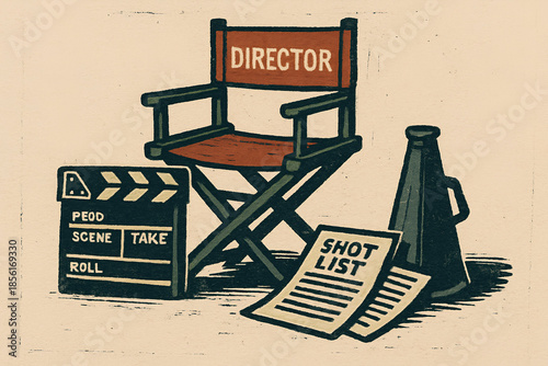 Director’s Film Set Tools – Charcoal Sketch