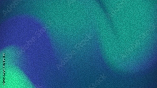 Animation background with looping blue and green abstract shapes in a colorful gradient against a dark background.