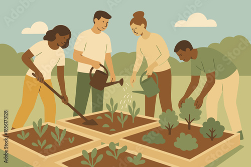 Bubbles garden off blue vector negative no green harmony icon community numbers