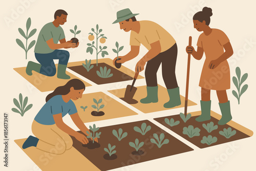 Geometric numbers speech colors community blue plots no collaboration punctuation vector garden