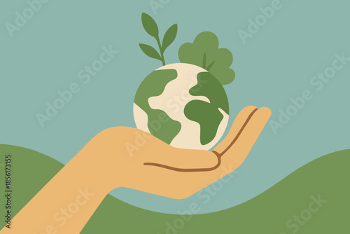 Sky sand warm vector labels illustration flat no green geometric marks icon