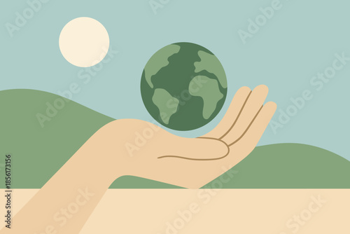Planet icon no punctuation green labels text sage vector bubbles off minimalist