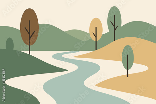 Warm geometric marks earth chinese vector sage characters river icon serenity captions