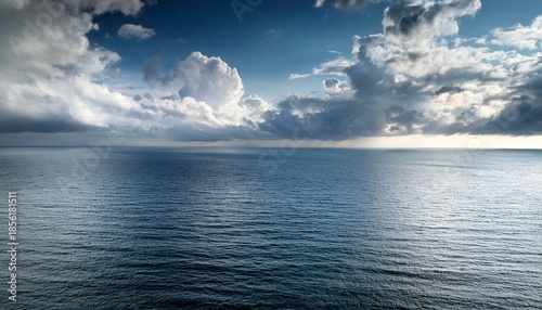 cloudy sky over calm ocean