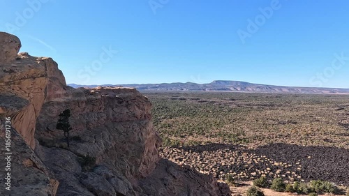 This is a national natural monument in the western part of New Mexico, known for its extensive lava fields.
