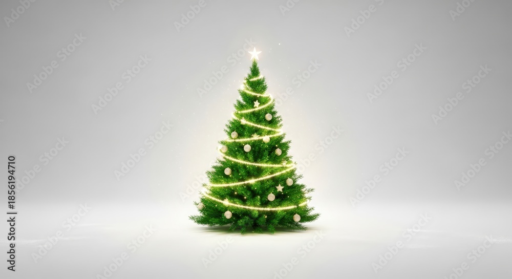 Fototapeta premium Decorated christmas tree