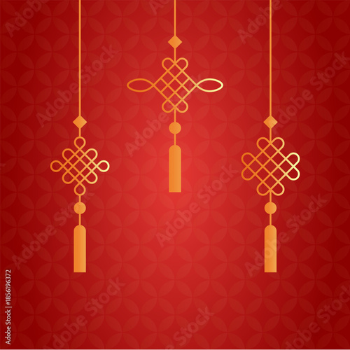 Chinese New Year Knot Pattern Decoration