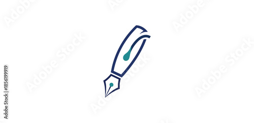 A simple illustration of a fountain pen nib