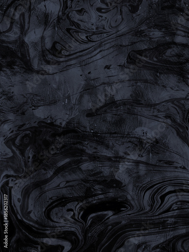 Dark, swirling pattern resembling marble or ink marbled paper. The colors are predominantly black and gray.