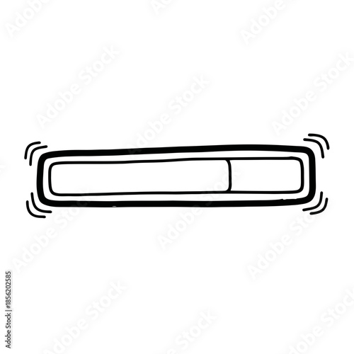 Simple Line Art Illustration of a Progress Bar.