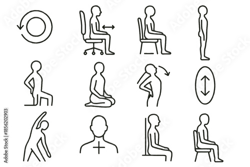 Heel icon healthy icons spine vector hip verticality symbol rest posture standing