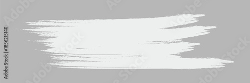 Gray brushstroke on a light background. Abstract brushstroke design. Gray paint texture. Artistic brushstroke element. Minimalist brushstroke style. Creative gray brush stroke vector.