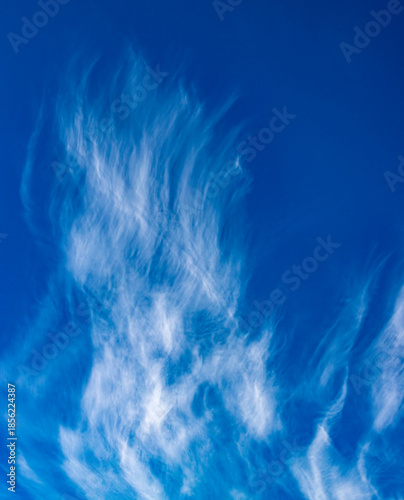 Bild auf Leinwand cirrus clouds in blue sky