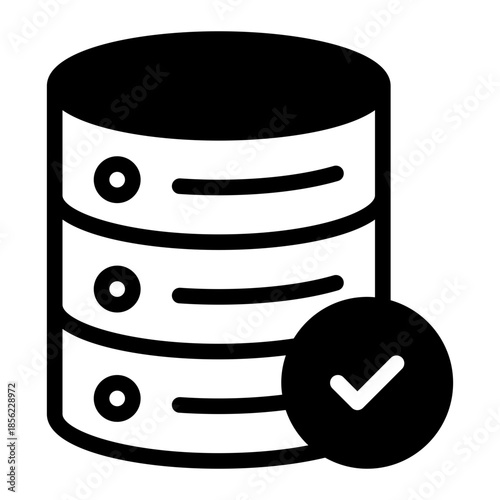 Database with Checkmark Icon