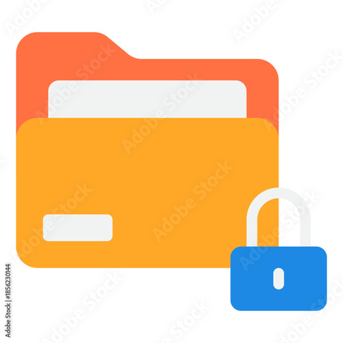 Folder Icon with Padlock