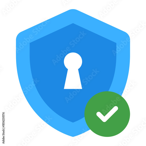 Security Shield Icon with Verification Badge