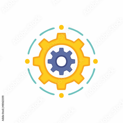 Gear Wheels Rotating Concept Machine Parts Mechanism Cogwheels Progress System