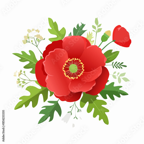 Hintergrund Klatschmohn