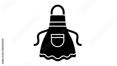 Vector illustration of apron, on transparent background, for cooking or kitchen use