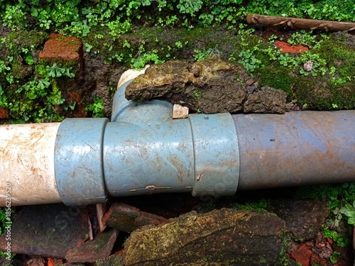 PVC pipes are made of plastic