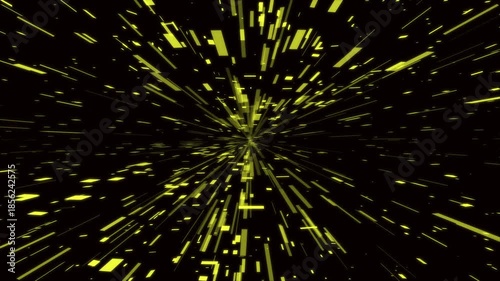 Dynamic yellow energy burst radiating outward, expressing speed, power, and futuristic motion.