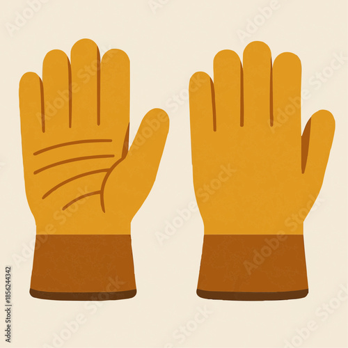 Protective Gloves Emergency Flat Icon

