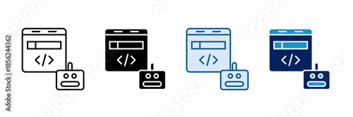 Ai Prompt Design Icon Set Multiple Style Collection