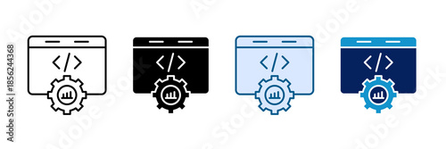 Prompt Optimization Icon Set Multiple Style Collection