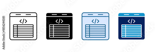 Prompt Structure Icon Set Multiple Style Collection
