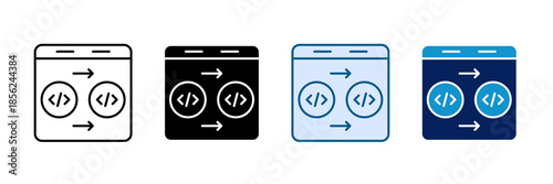 Prompt Refinement Icon Set Multiple Style Collection