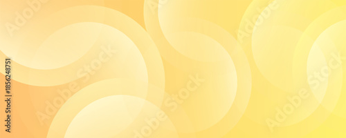 Minimalist banner background yellow gradations soft color.circle shape modern background.vector eps 10