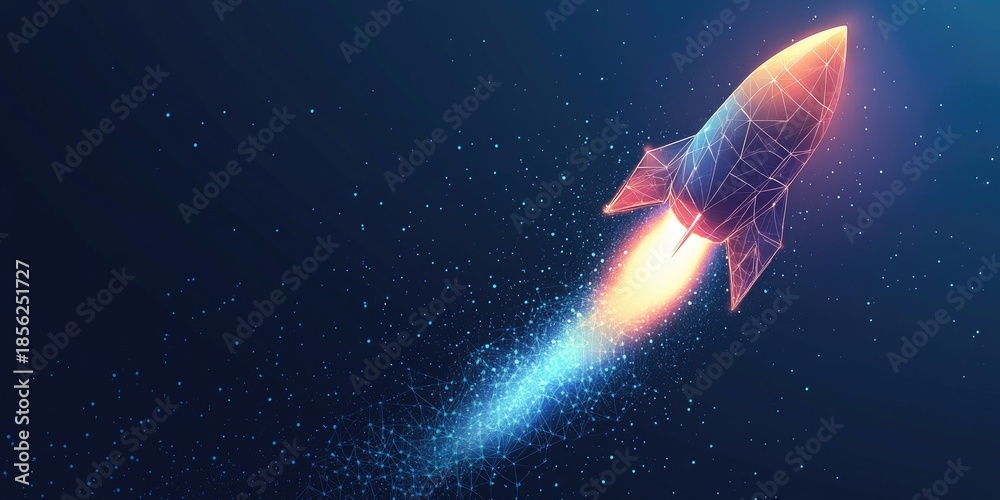 Fototapeta premium rocket in space
