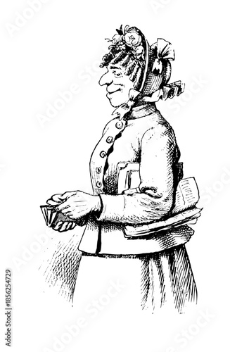 Job Presley Dowager old lady holding her purse