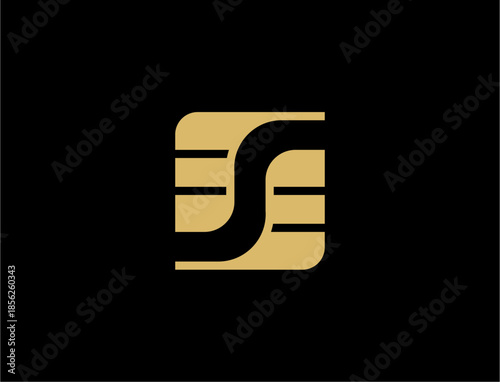Abstract illustration of a credit card chip
