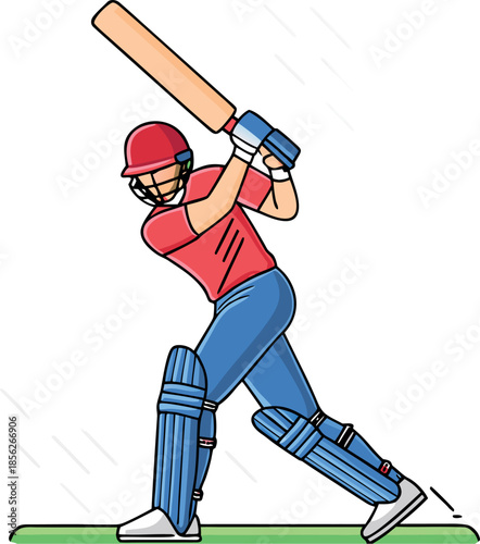 batsman cover drive batting action balanced post