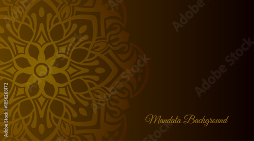 Mandala Art Background Template for Visual Branding