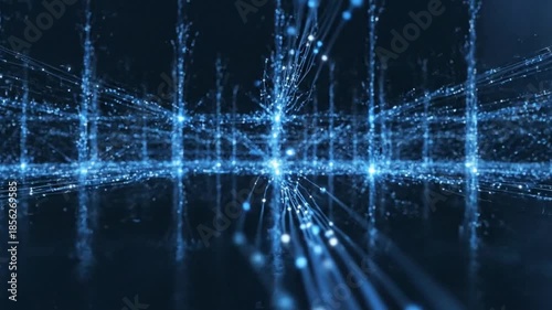 Futuristic Digital Data Network and Technology Connectivity Background