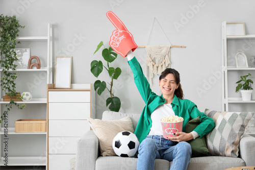 Beautiful young woman with ...