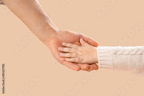 Little girl with her father...