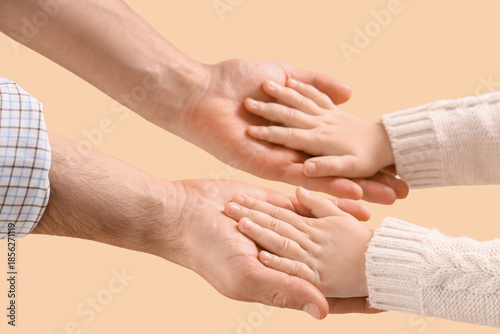 Little girl with her father...