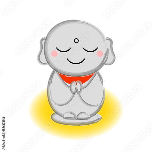 かわいいお地蔵さんのイラスト