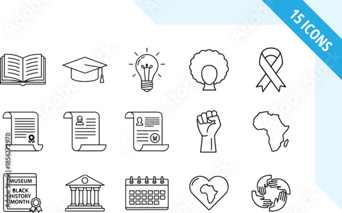 Black History Month unity and strength vector design