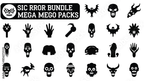 Sic rror bundle mega mego packs black silhouette icons