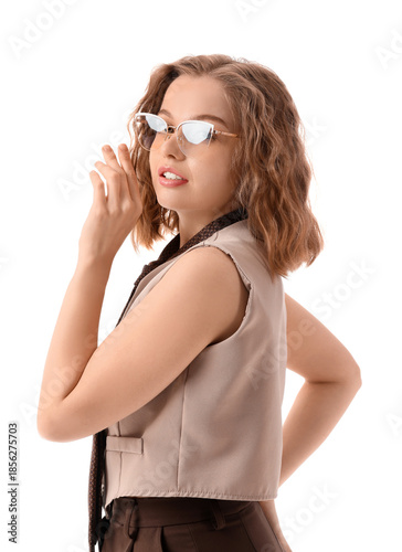 Fashionable young woman in ...