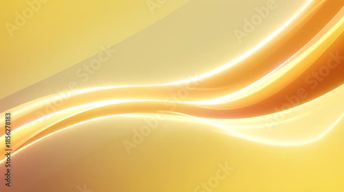 Golden abstract background with glowing lines suitable for modern design projects, websites, presentations, and digital artwork creations. Bright and stylish.
