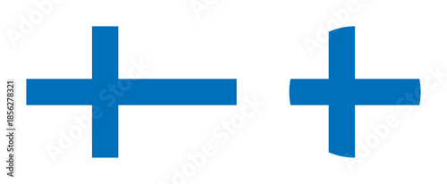 Vector illustration of finland flag
