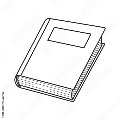 Blank notebook with pocket Vector