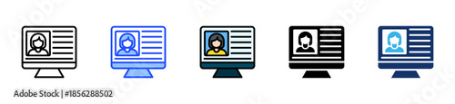 Employee Profile Icon Collection With Multiple Styles