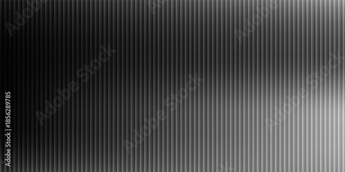 Vector ribbed glass texture background. Light grey white ribbed glass. Mesh gradient. acrylic ribbed bath surface. Ribbed glass background semitransparent overlay. Bath wall window