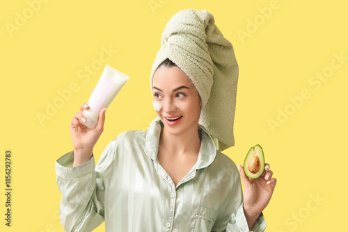 Beautiful young woman with ...